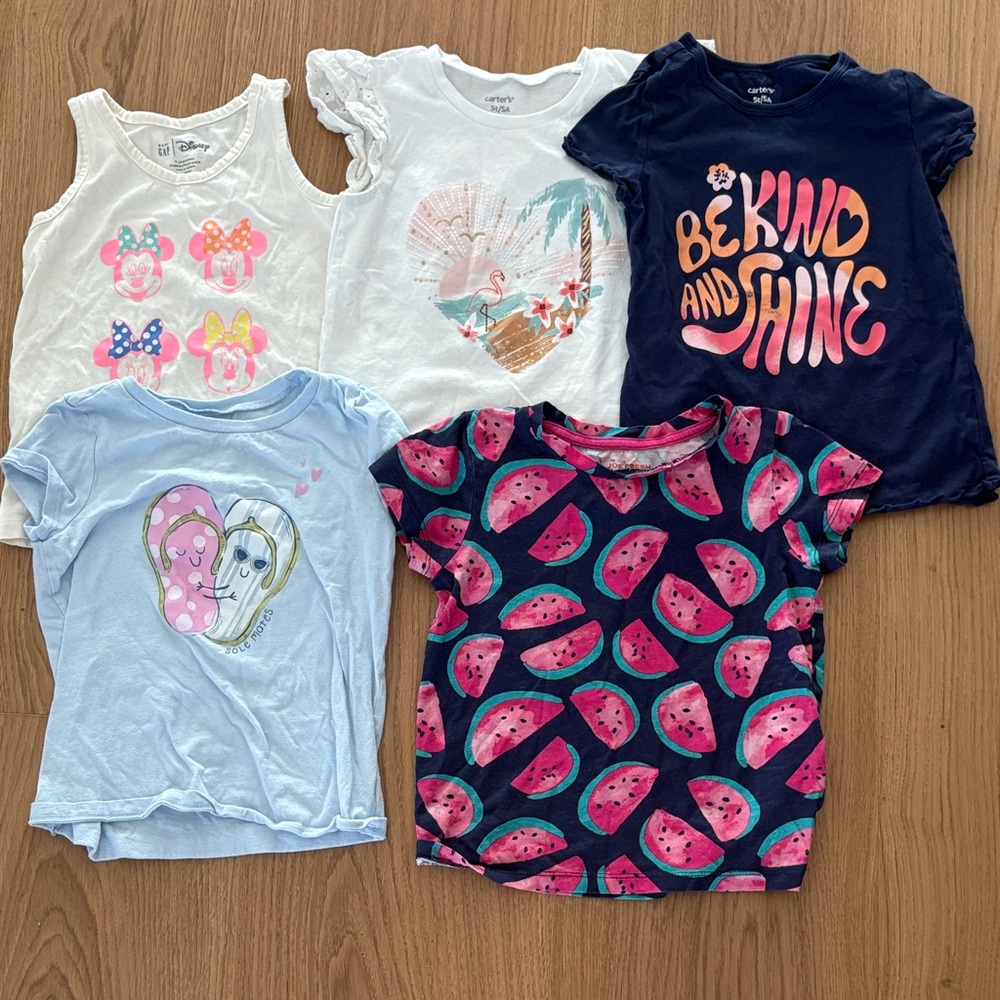 Lot of graphic Tees - girls 5T